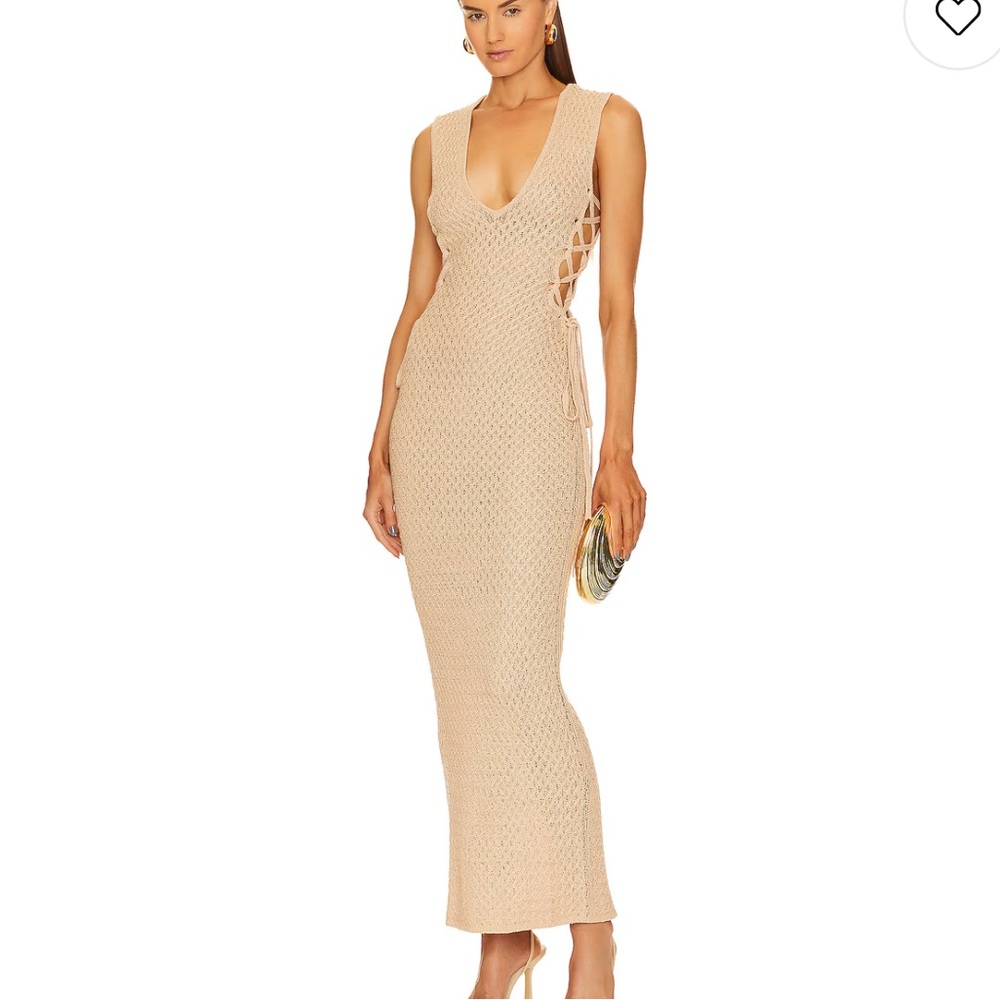REVOLVE Kyle Maxi Dress in Beige